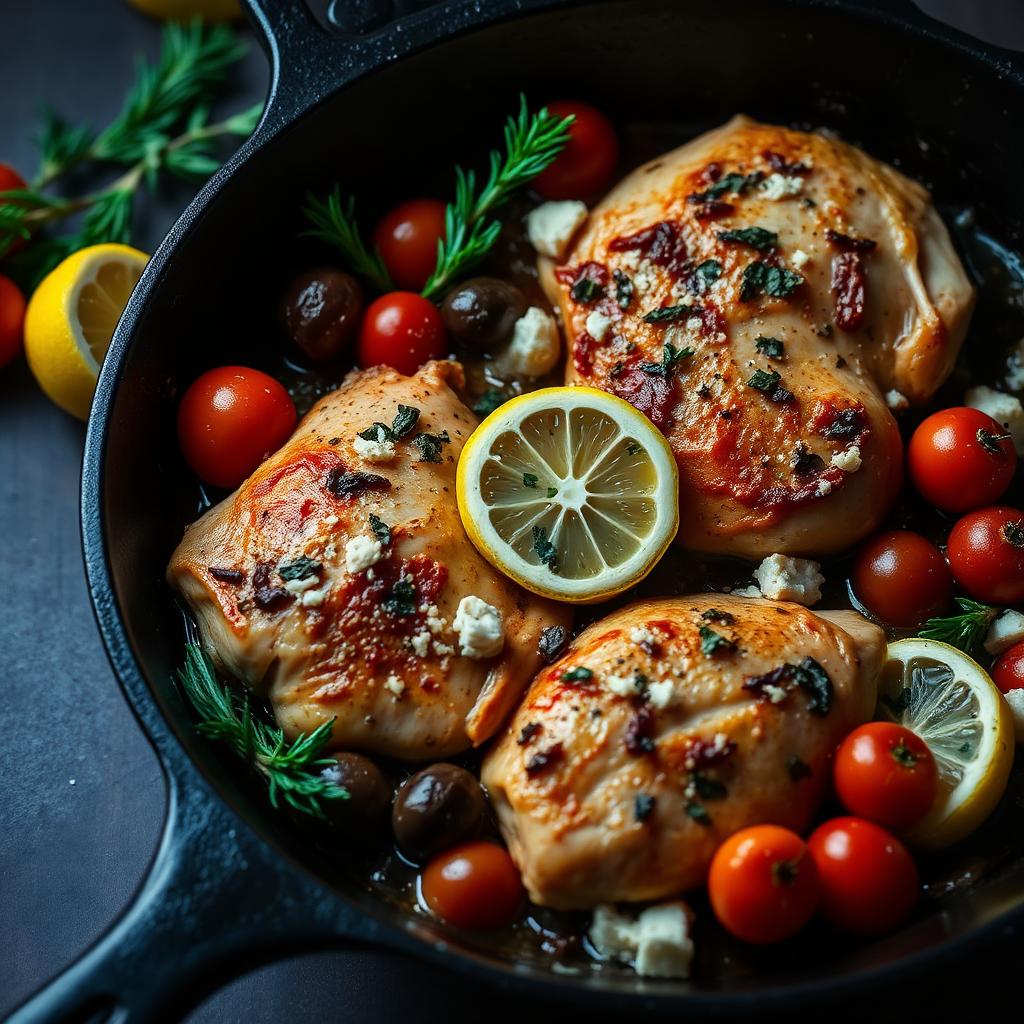 One-Pan Greek Chicken & Veg